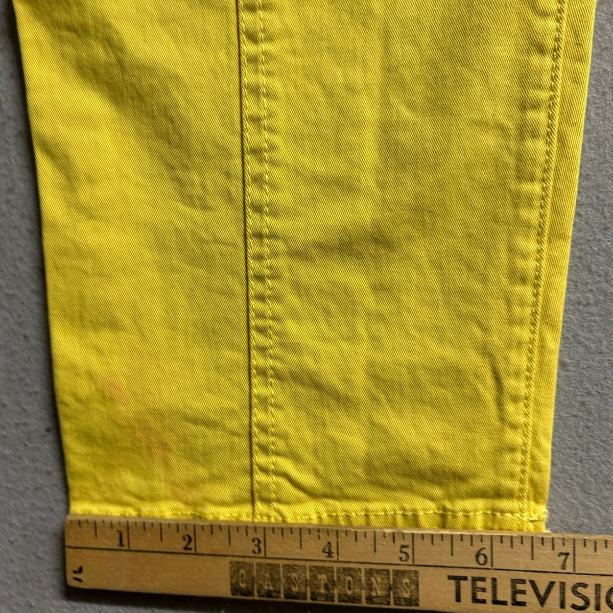 Boden Womens Yellow Straight Leg Pants Size US 4P Petite Utility Pockets Stretch