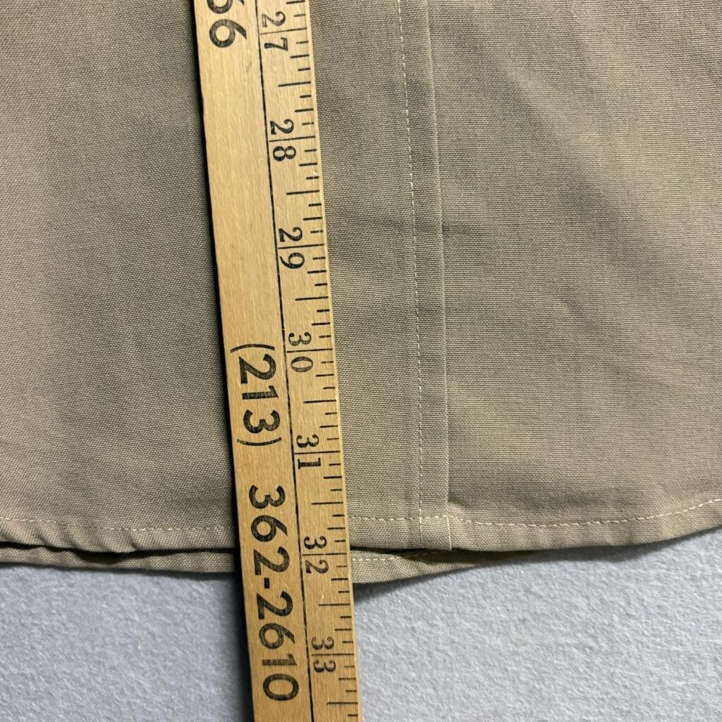 Elbeco Mens 18.5 Tan Short Sleeve Police Sheriff Uniform Shirt LASD Spec