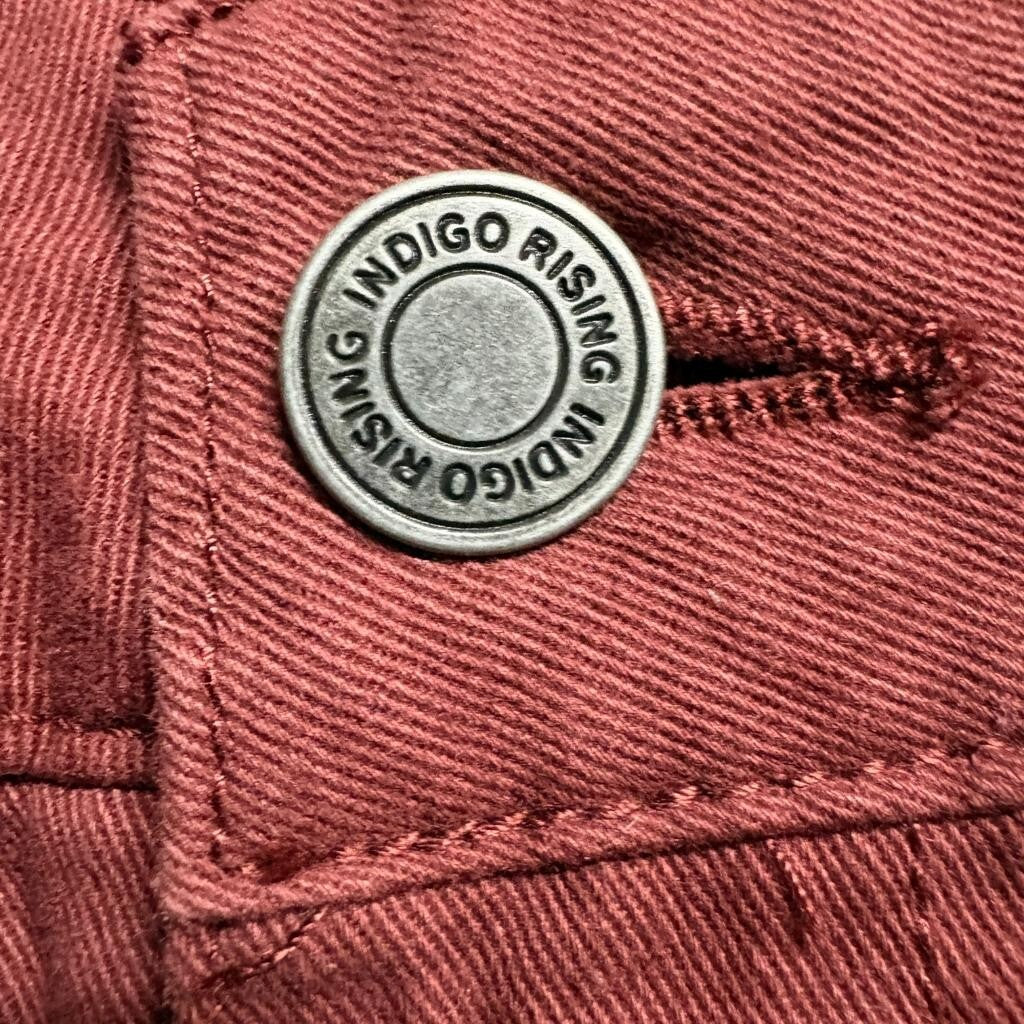Indigo Rising Cargo Pants Womens 5/27 Red Cotton Wide Leg High Rise Utility