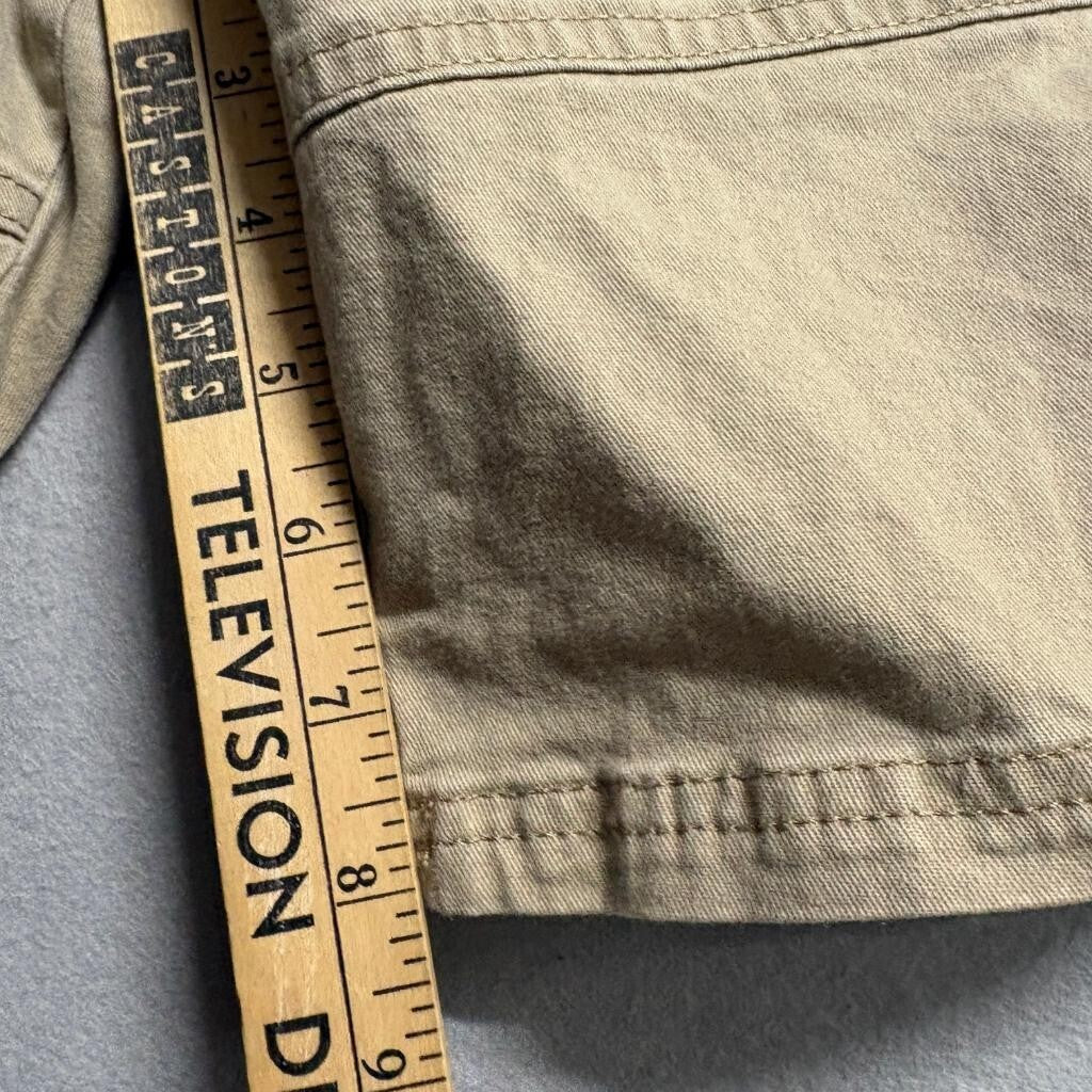 Wrangler Cargo Shorts Mens 46 Regular Tan Beige Cotton Blend Casual Outdoor