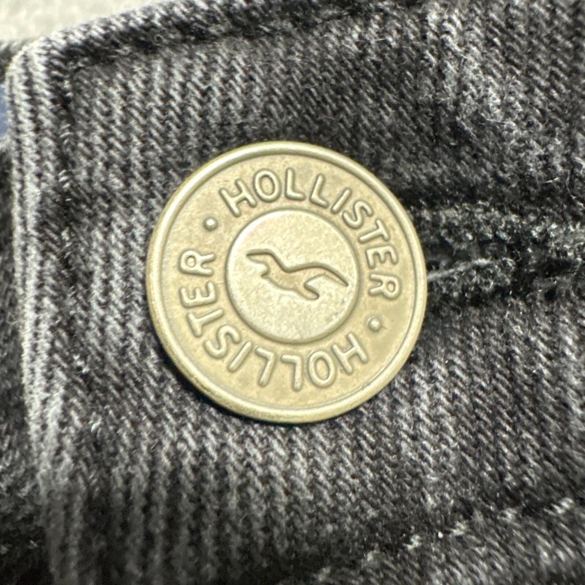 Hollister Ultra High Rise Mom Jeans Womens 1S W25 L25 Black Raw Hem Stretch