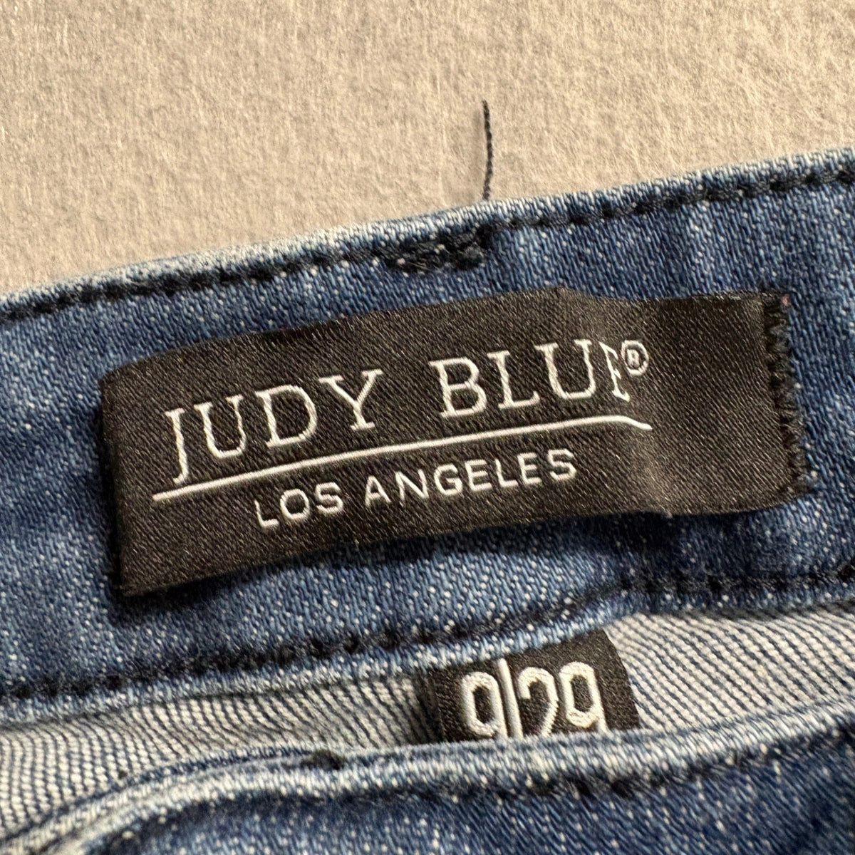 Judy Blue High Waist Raw Hem Ankle Straight Jeans Womens Size 9/29 JB88525 Blue