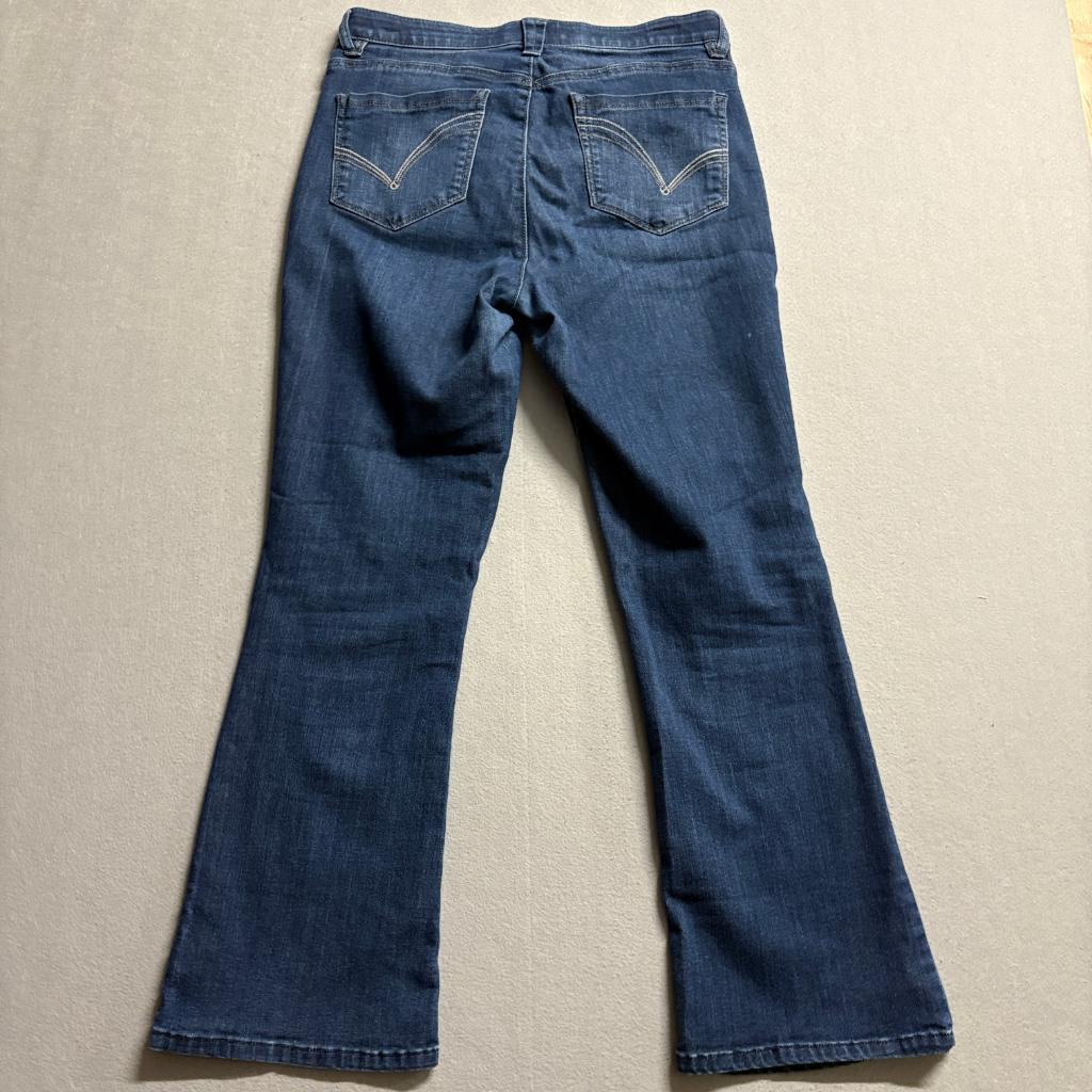 Democracy Ab Solution Bootcut Jeans Womens 10P Blue Stretch Denim