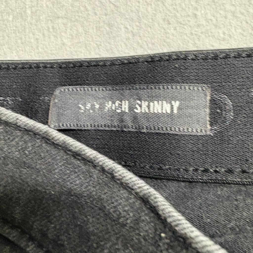 Torrid Premium Sky High Skinny Jeans Womens 12S Black Distressed High Rise