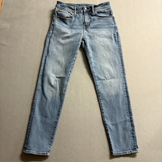 American Eagle Athletic Fit Jeans Womens 29x30 Blue Airflex+ Stretch Denim