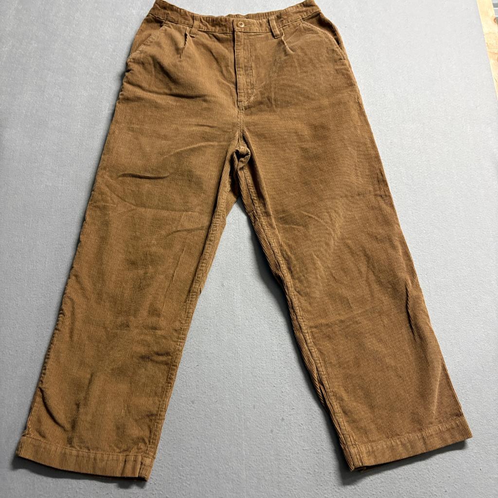 Vans Corduroy Pants Womens 30 Brown Wide Leg Skate Streetwear Cotton