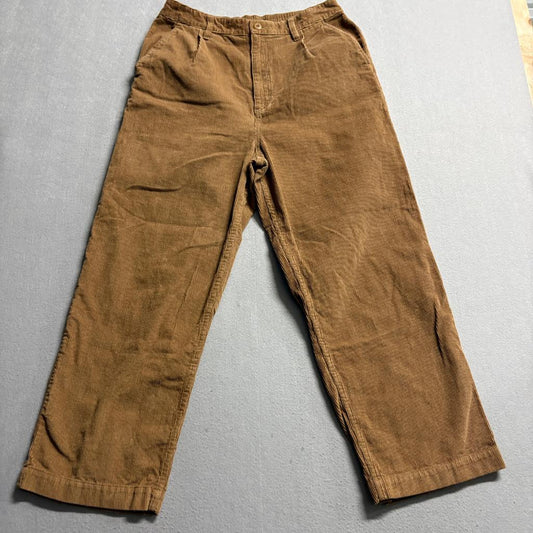 Vans Corduroy Pants Womens 30 Brown Wide Leg Skate Streetwear Cotton