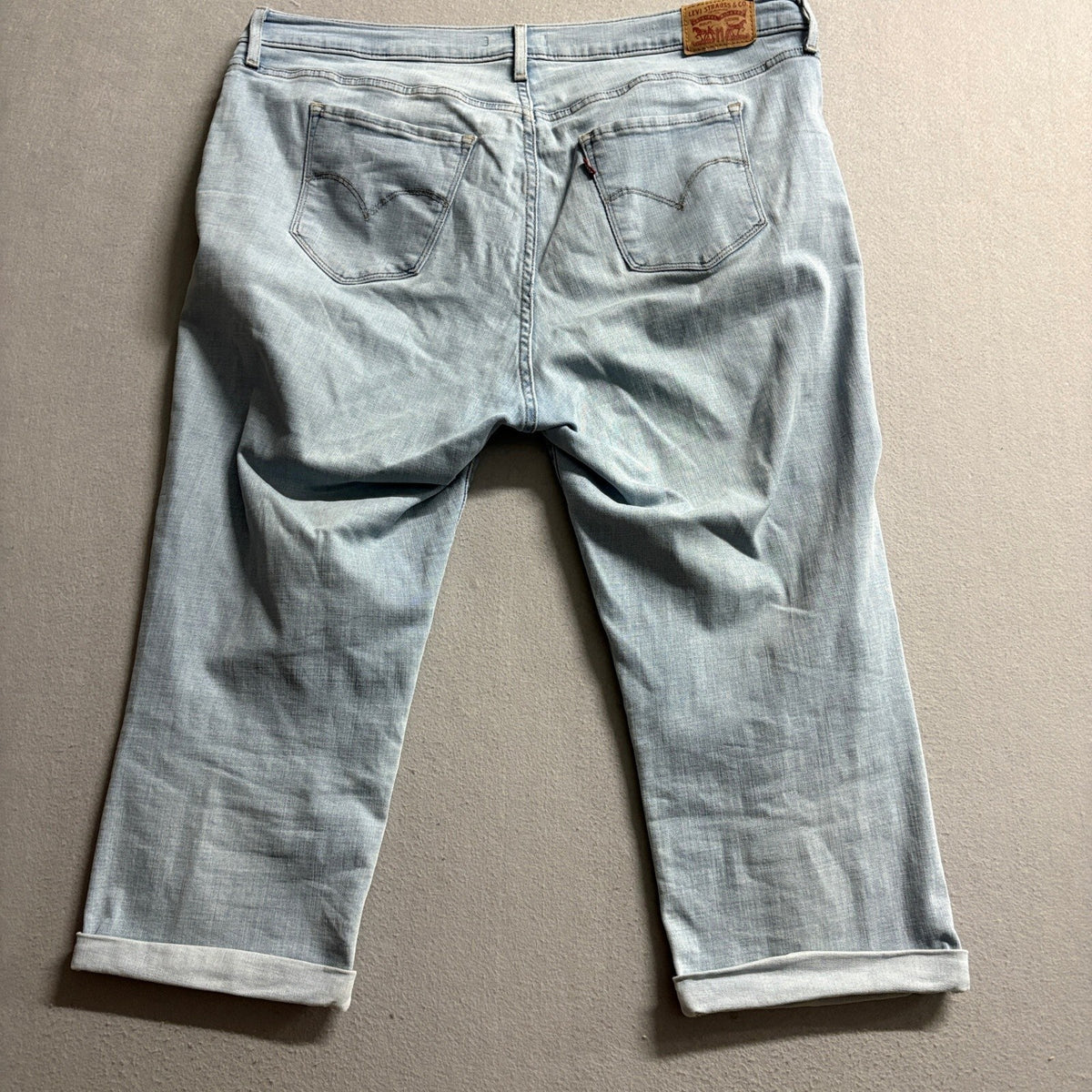 Levis 311 Shaping Skinny Capri Jeans Womens 18W Light Wash Denim Stretch Crop