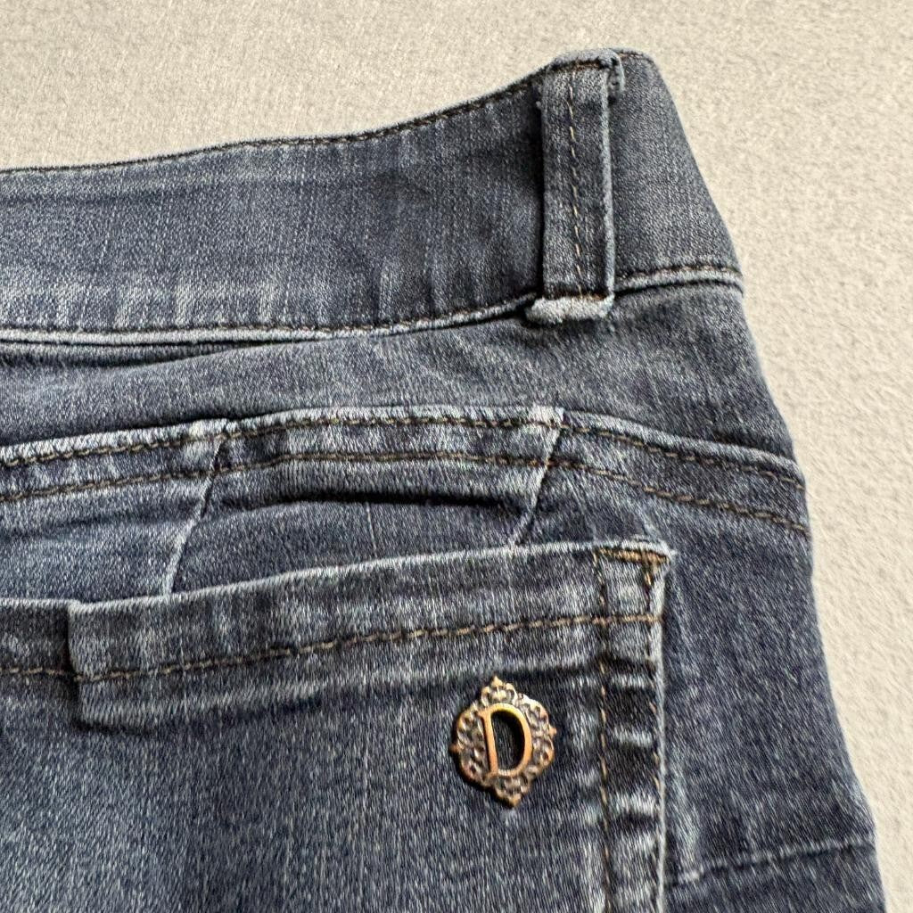 Democracy Ab Technology Skinny Jeans Womens 10P Blue Stretch Crop Denim