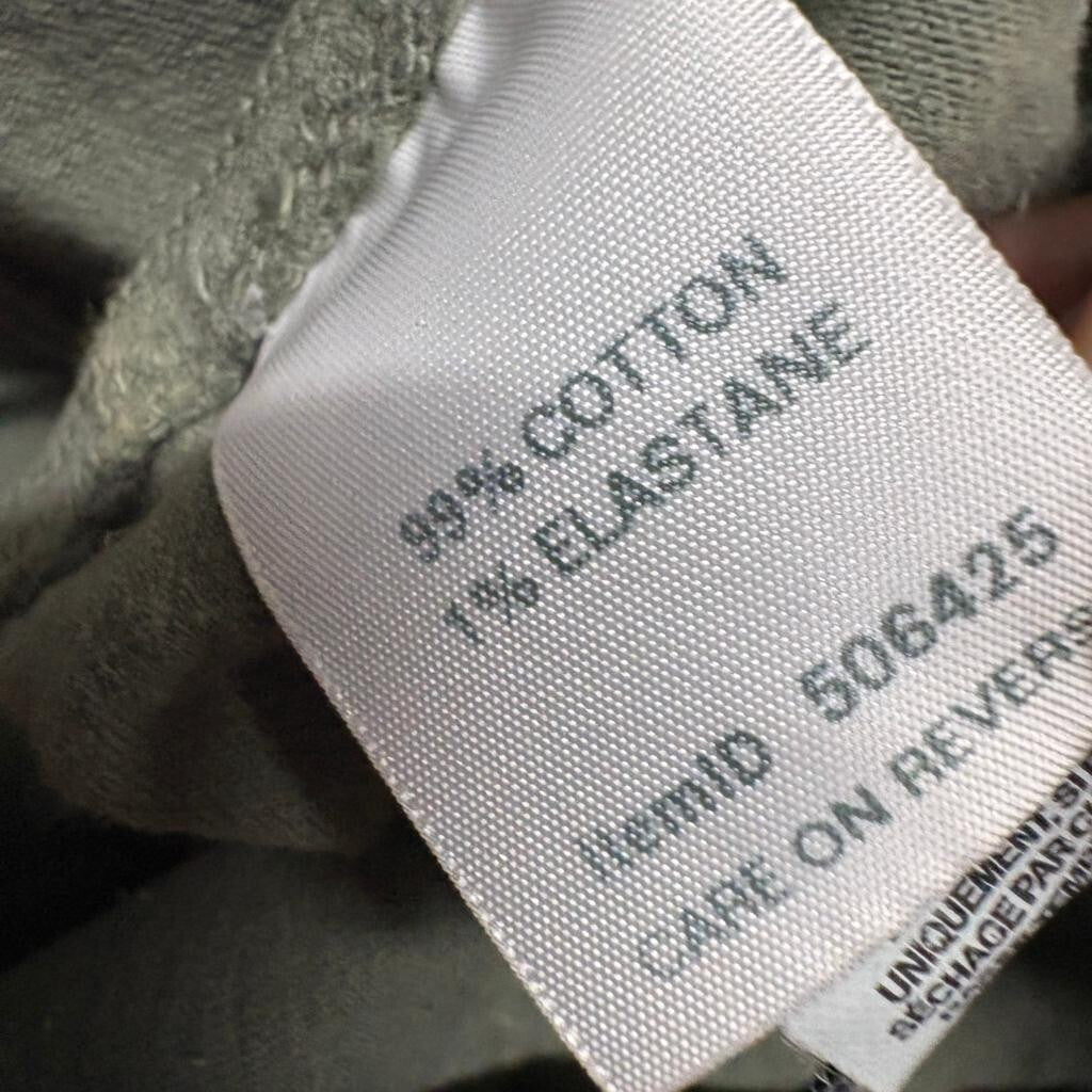 L.L. Bean Utility Pants Womens 6 Reg Green Stretch Cotton Blend Straight Leg