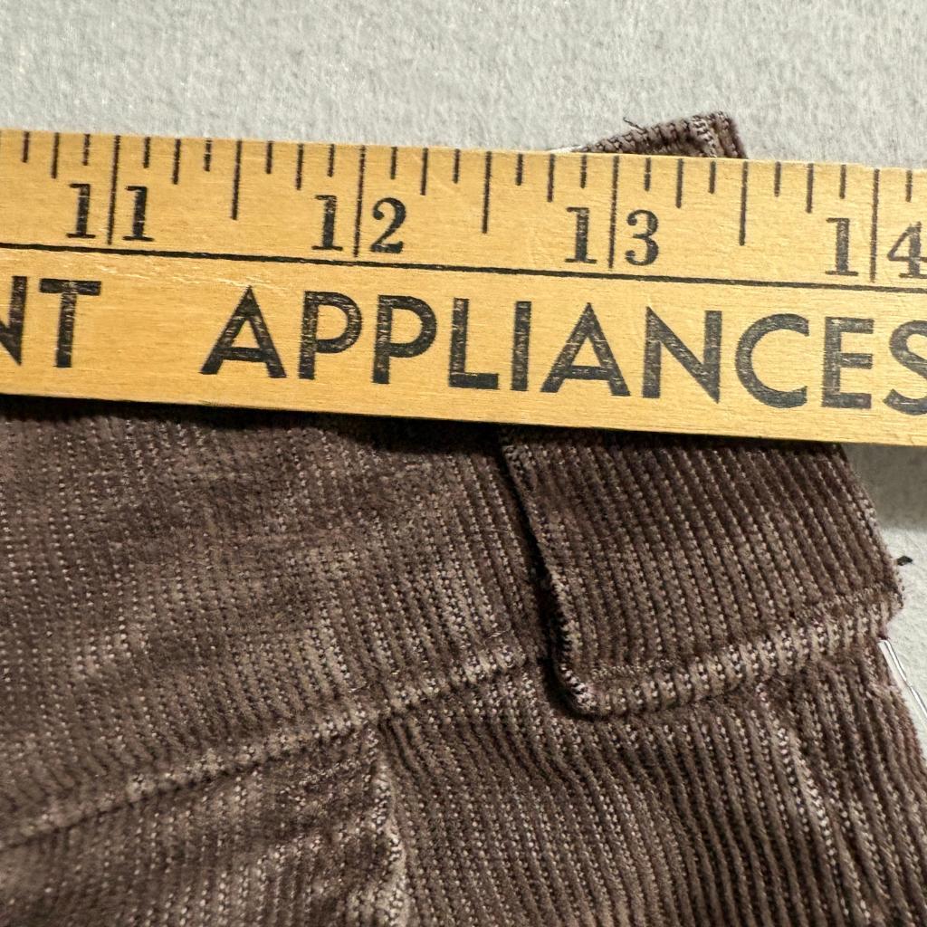 Dickies Boys Corduroy Pants Size 28x32 Brown Regular Fit Stretch Workwear