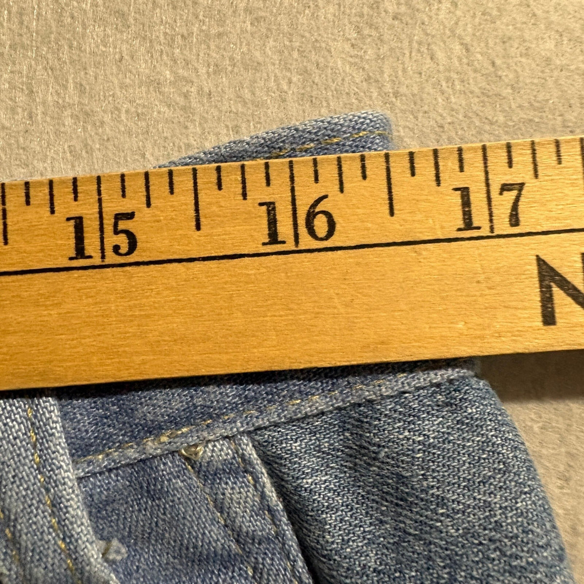 Vintage Towncraft Jeans Mens 32x25 Blue Denim Polyester Blend Straight Leg