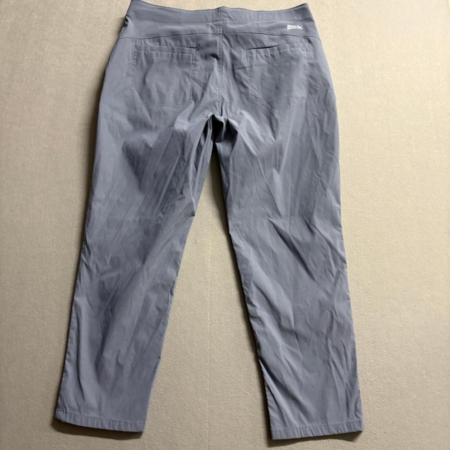 Eddie Bauer Horizon Straight Ankle Pants Womens 14 Gray Blue Hiking Outdoor
