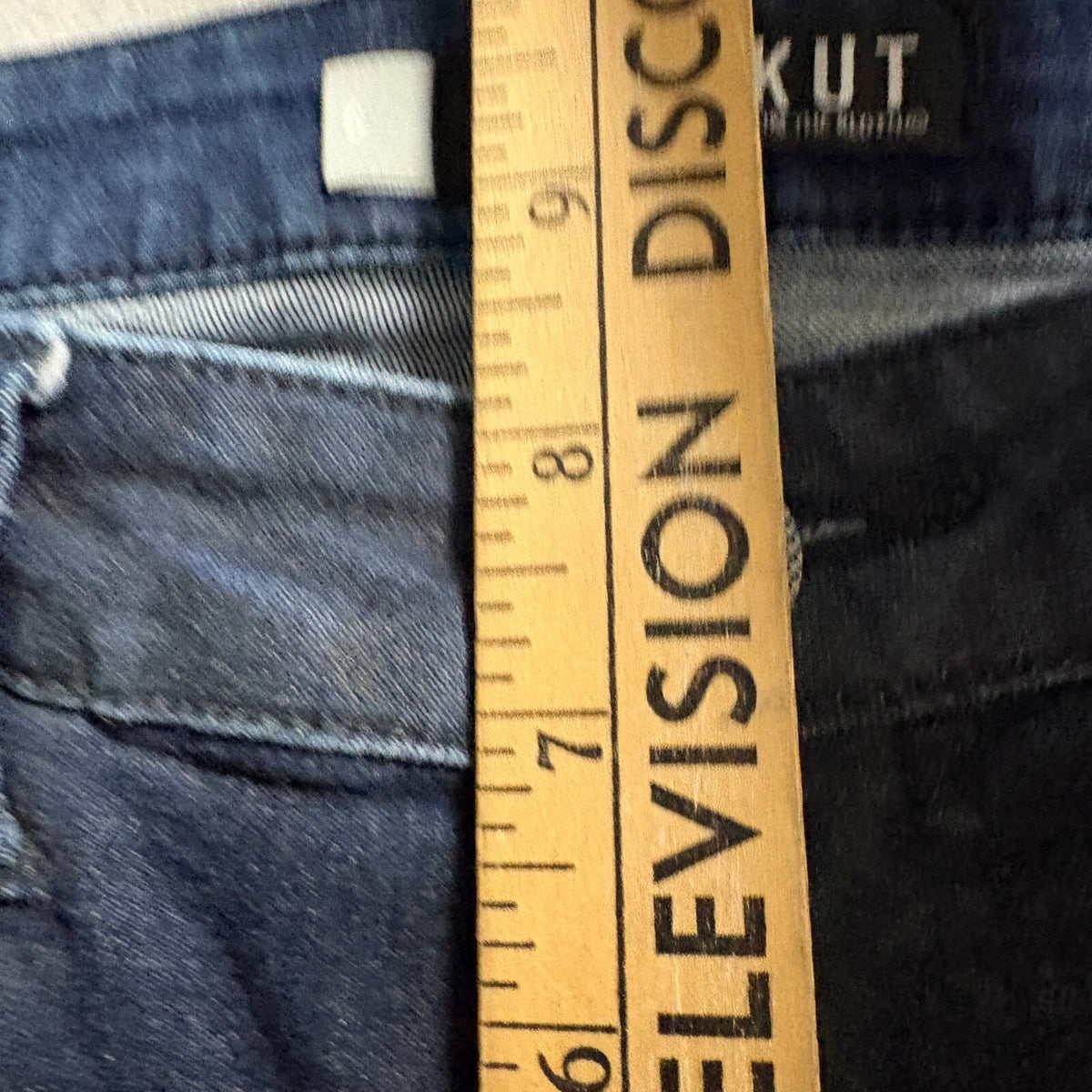 KUT from the Kloth Mia Toothpick Skinny Jeans Womens 6 Dark Wash Stretch Denim