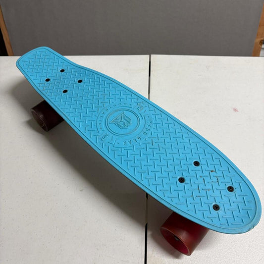 Madd Gear Retro Plastic Cruiser Skateboard 22 Inch Blue Deck Tie Dye Bottom
