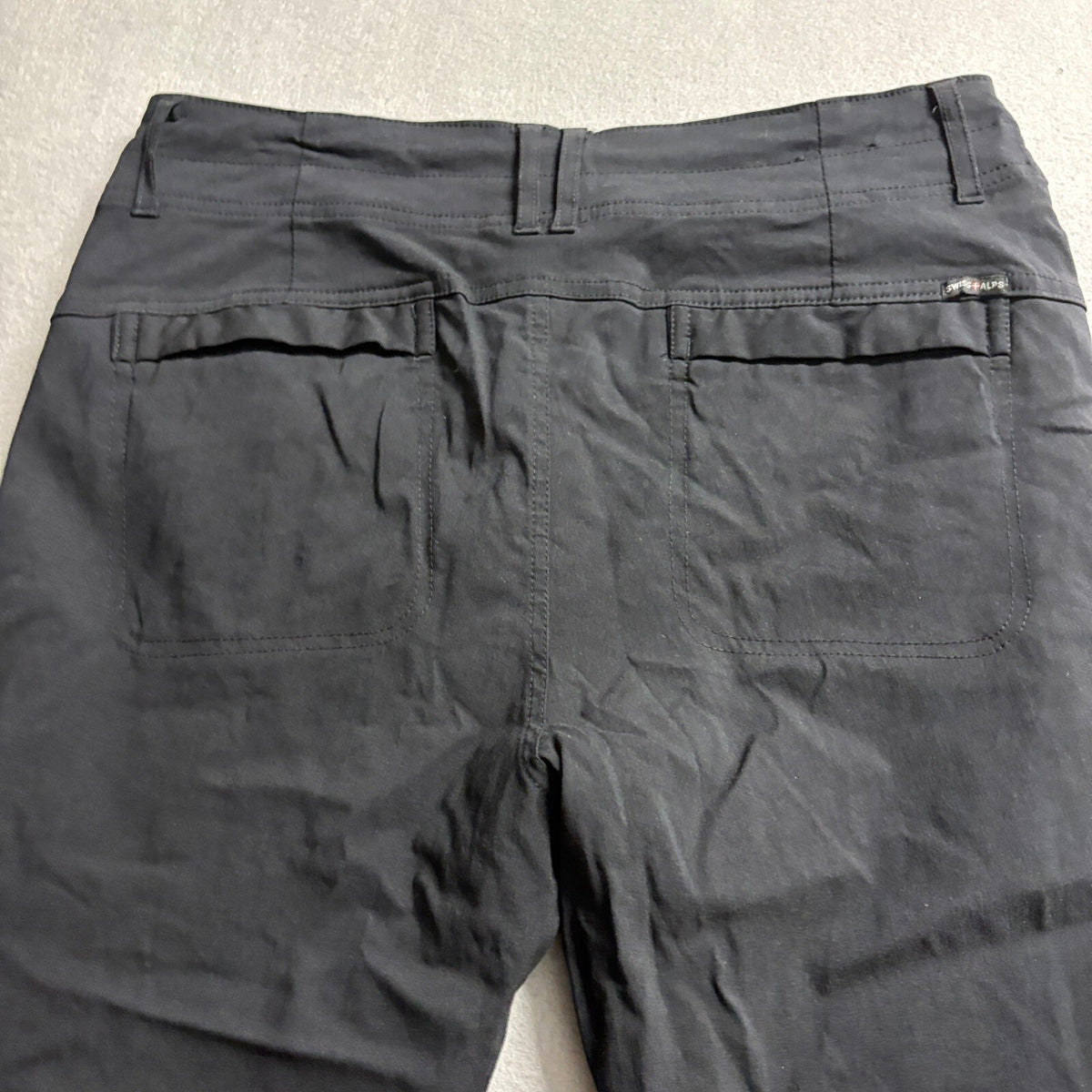 Swiss Alps Womens Pants Medium Black Hiking Outdoor Stretch Cargo Pockets