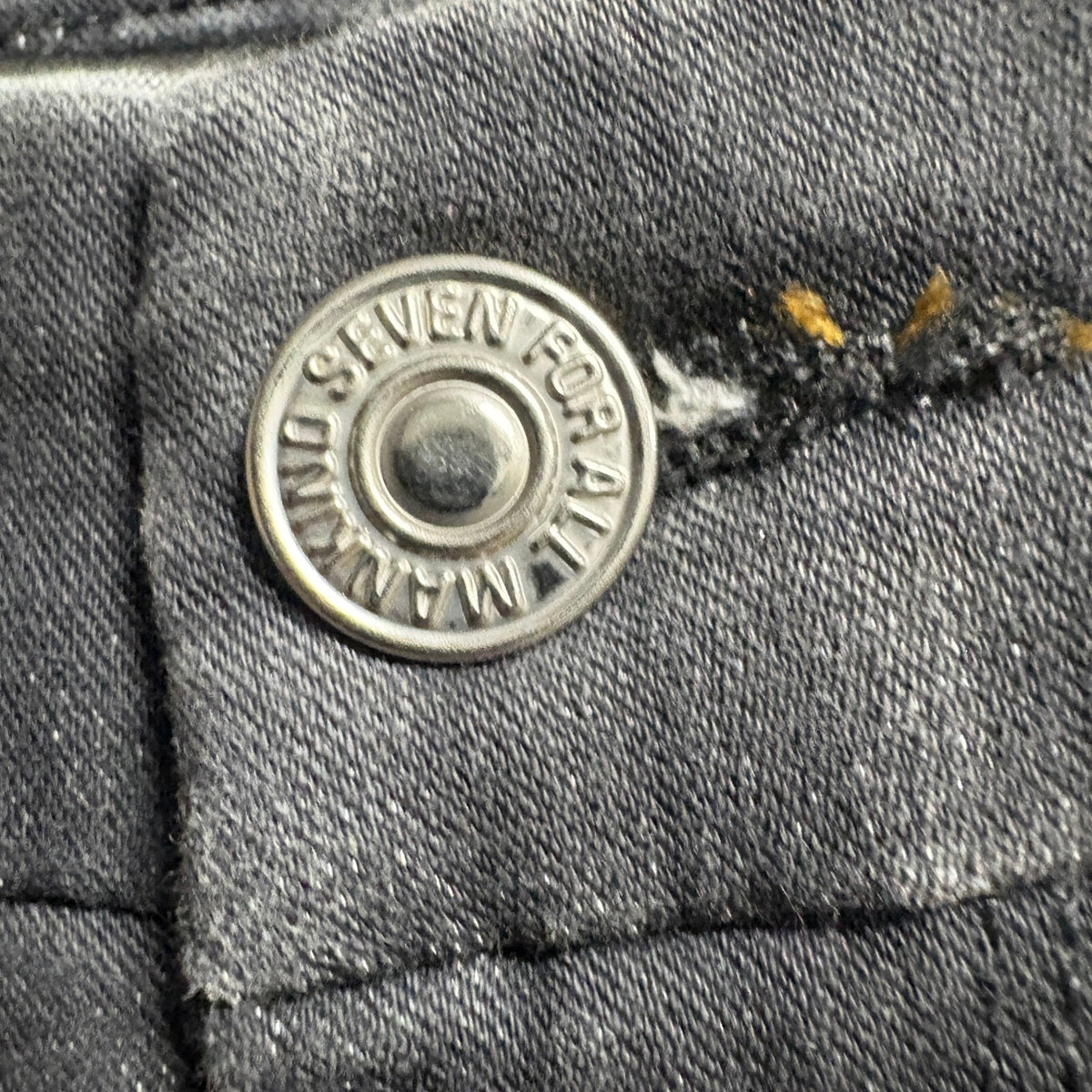 7 For All Mankind b(air) High Waist Ankle Skinny Jeans Womens Size 25 Black