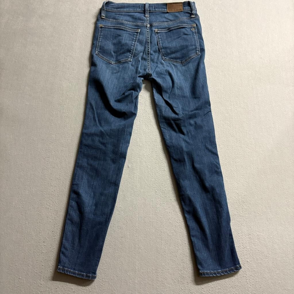 Madewell 10 High Rise Skinny Jeans Womens 27 Blue Denim Stretch Tencel Blend