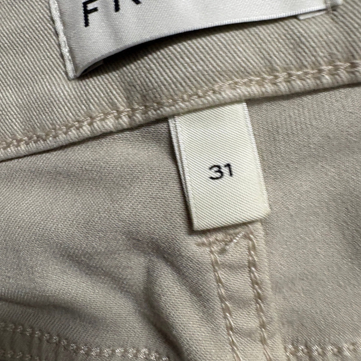 Frame L'Homme Slim Jeans Mens 31 Milk Beige Lyocell Blend Stretch Pants LMH870