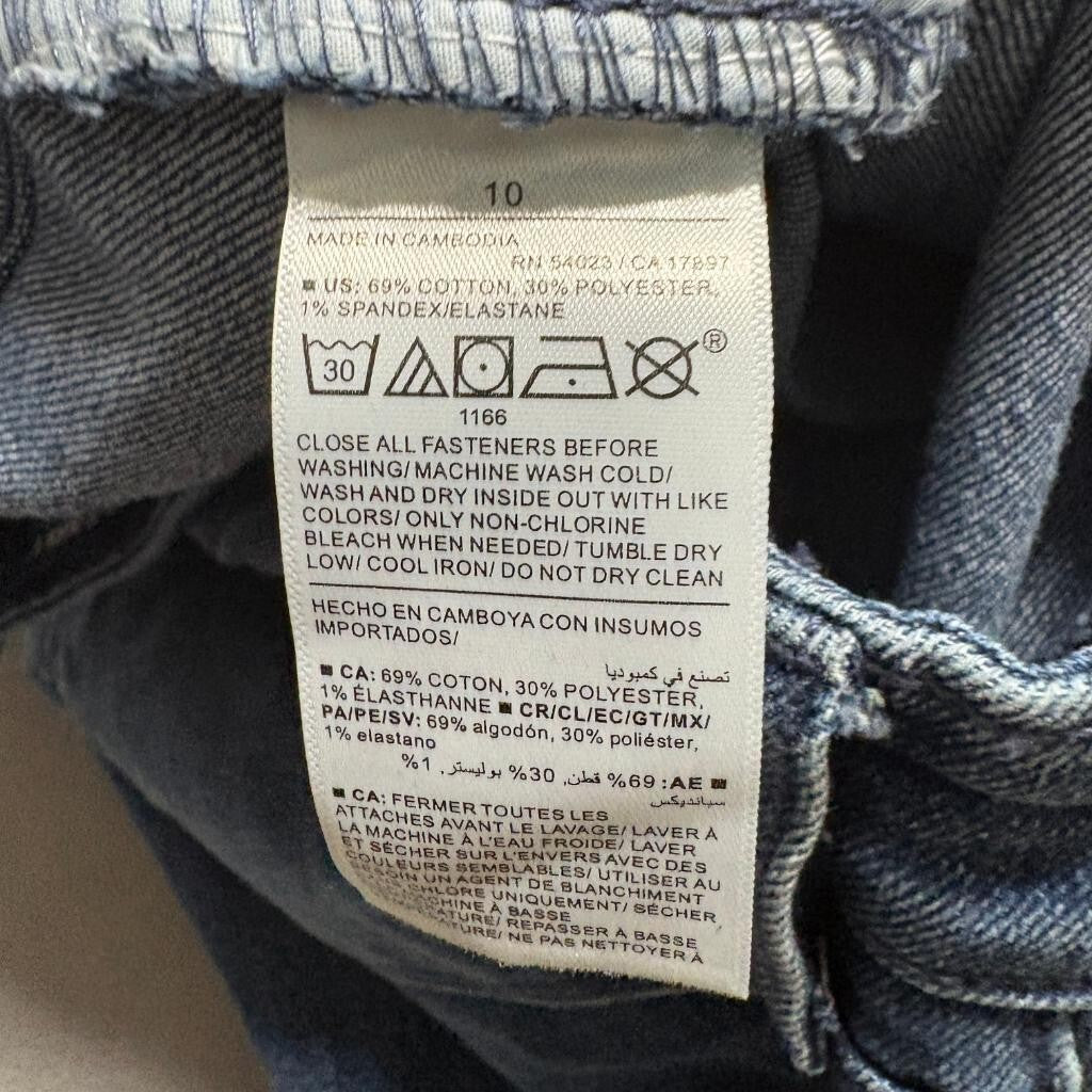 Old Navy Wow Boot-Cut Jeans Womens Size 10 Mid-Rise Blue Denim Stretch