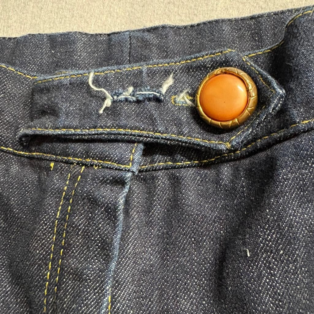 Sonia Rykiel Vintage Wide Leg Denim Jeans Womens Blue High Rise 31x28