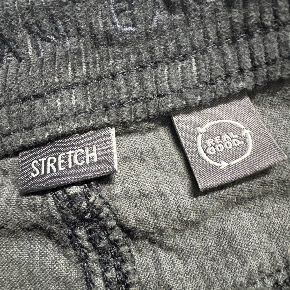 American Eagle Corduroy Cargo Pants Womens Size 00 Regular Gray Wide Leg Stretch