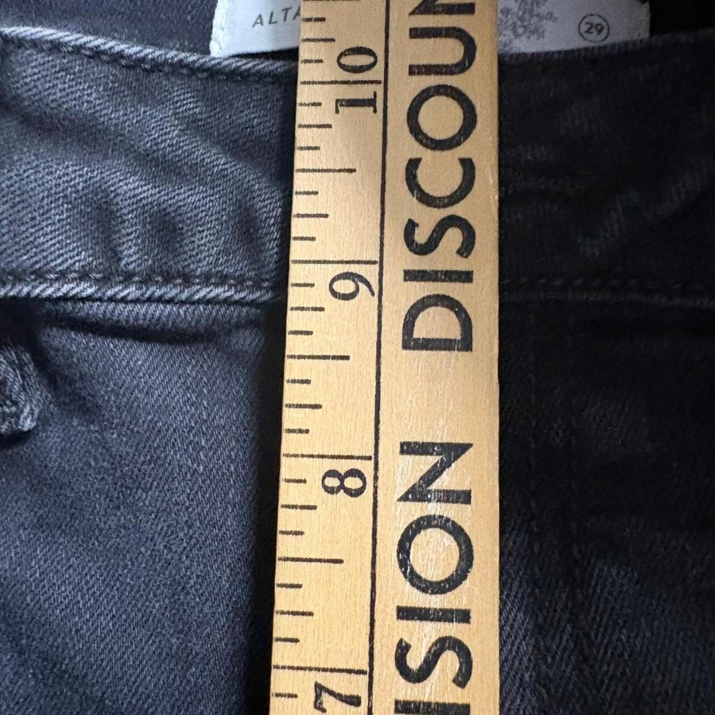 Altar'd State Cargo Jeans Womens 29 Black High Rise Utility Straight Leg Denim