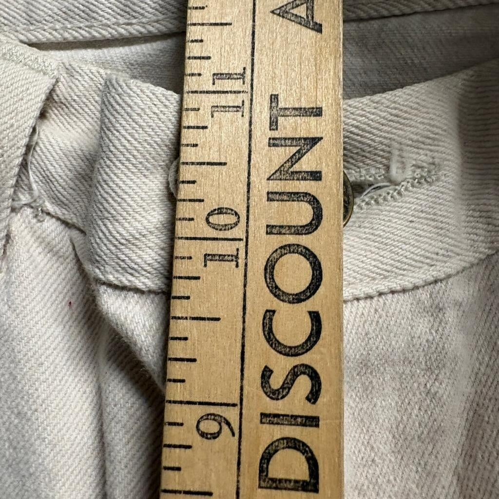 Vintage Wrangler for Women Jeans 8x29 Beige High Rise Tapered Mom Cotton Denim