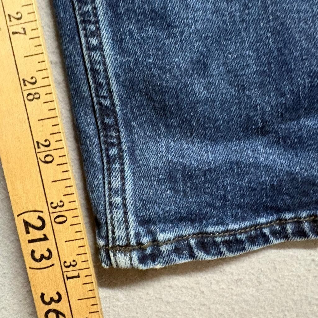 Calvin Klein Jeans Mens 40x32 Slim Straight Blue Denim Jeans Measured 40x30