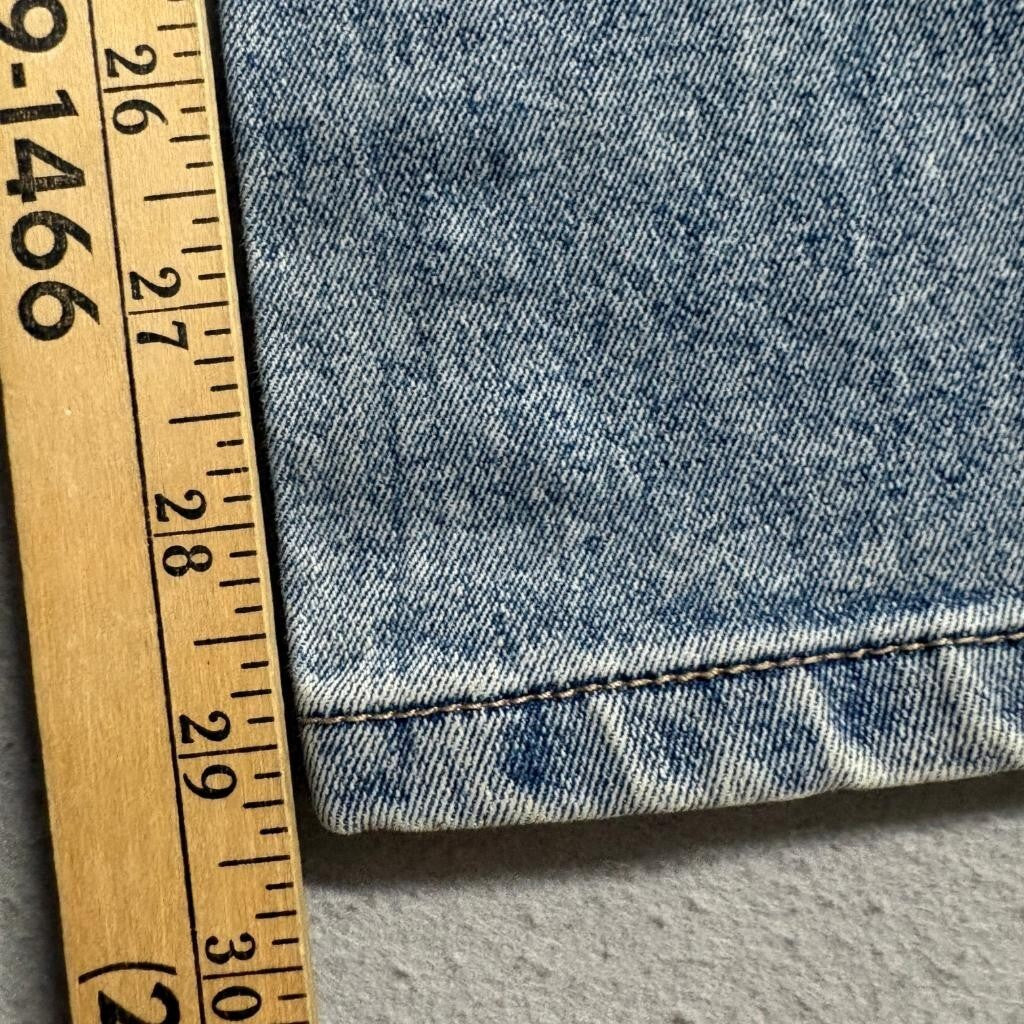 Excuse Girls Blue Cargo Jeans Size S Elastic Waist Straight Leg Denim Utility