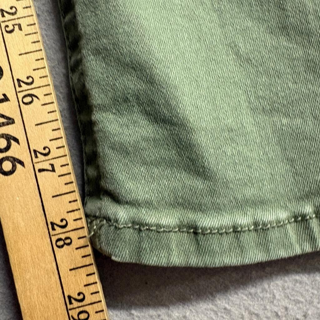 Seven7 High Rise Skinny Jeans Womens Size 14 Olive Green Stretch Denim Pants