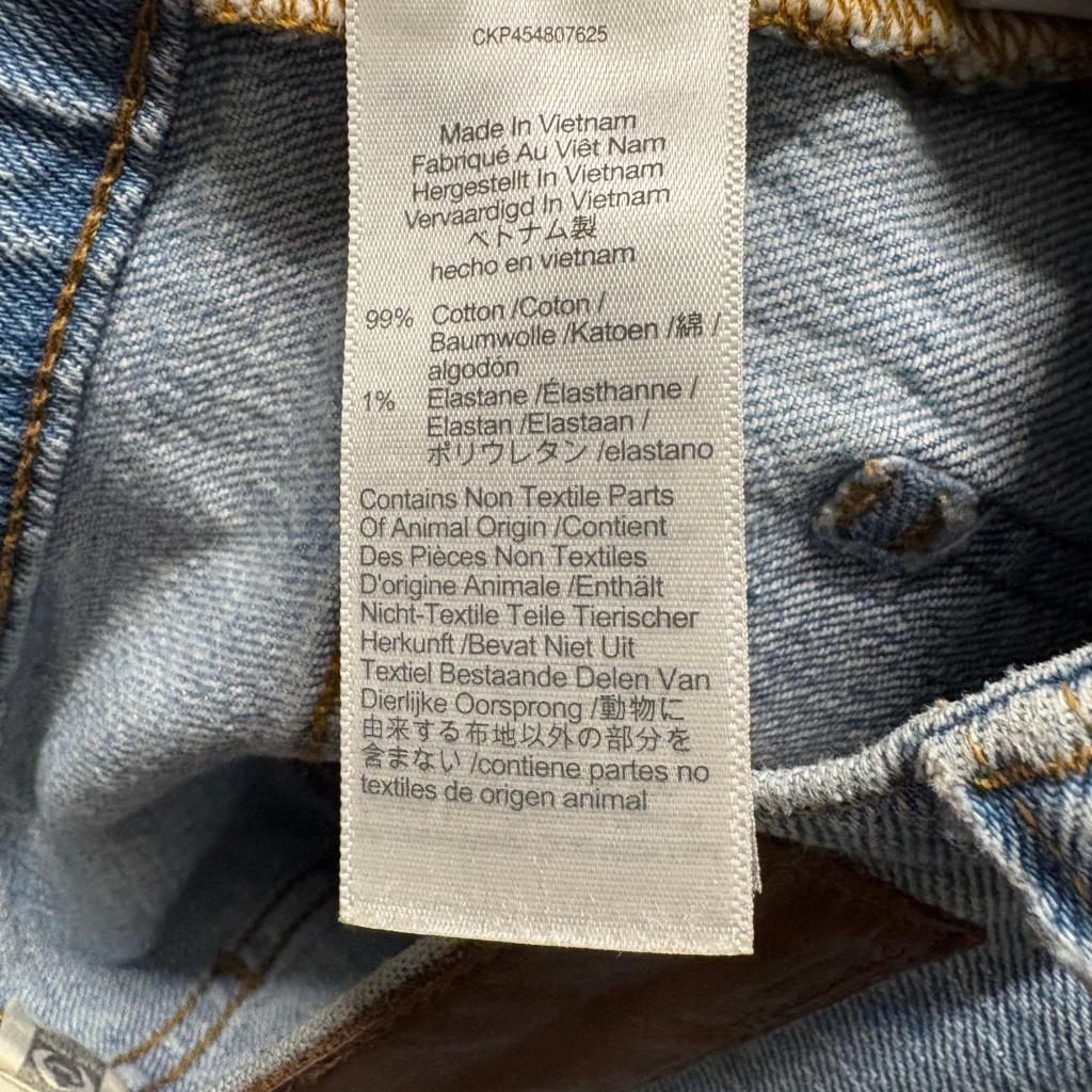 Madewell The Perfect Vintage Jean Womens 25 Light Wash High Rise Denim