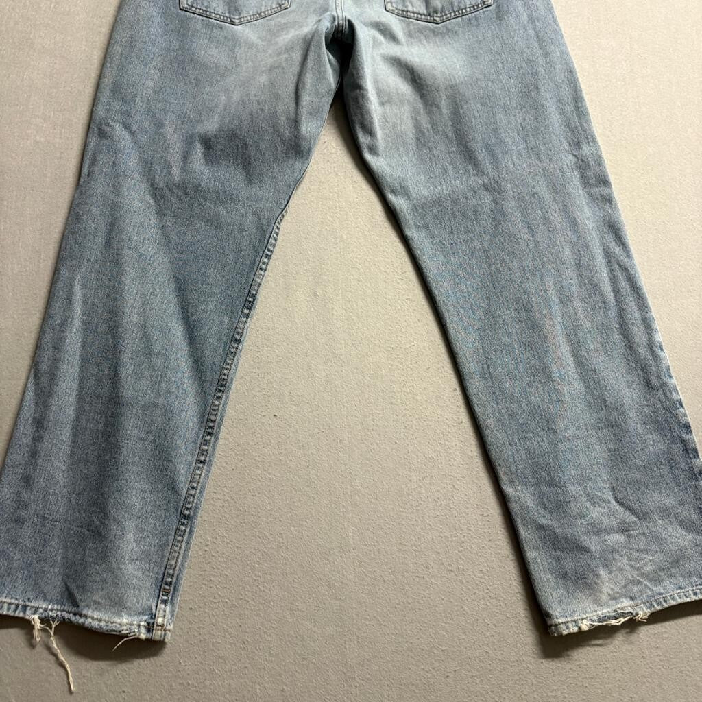 Vintage Split Skateboarding Jeans Mens 36 Blue Denim Baggy Skate Y2K 90s