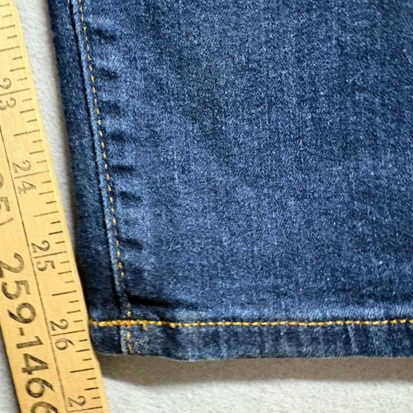 LOFT The Curvy Skinny Jeans Womens Size 16 33 Dark Wash Denim Stretch Blue