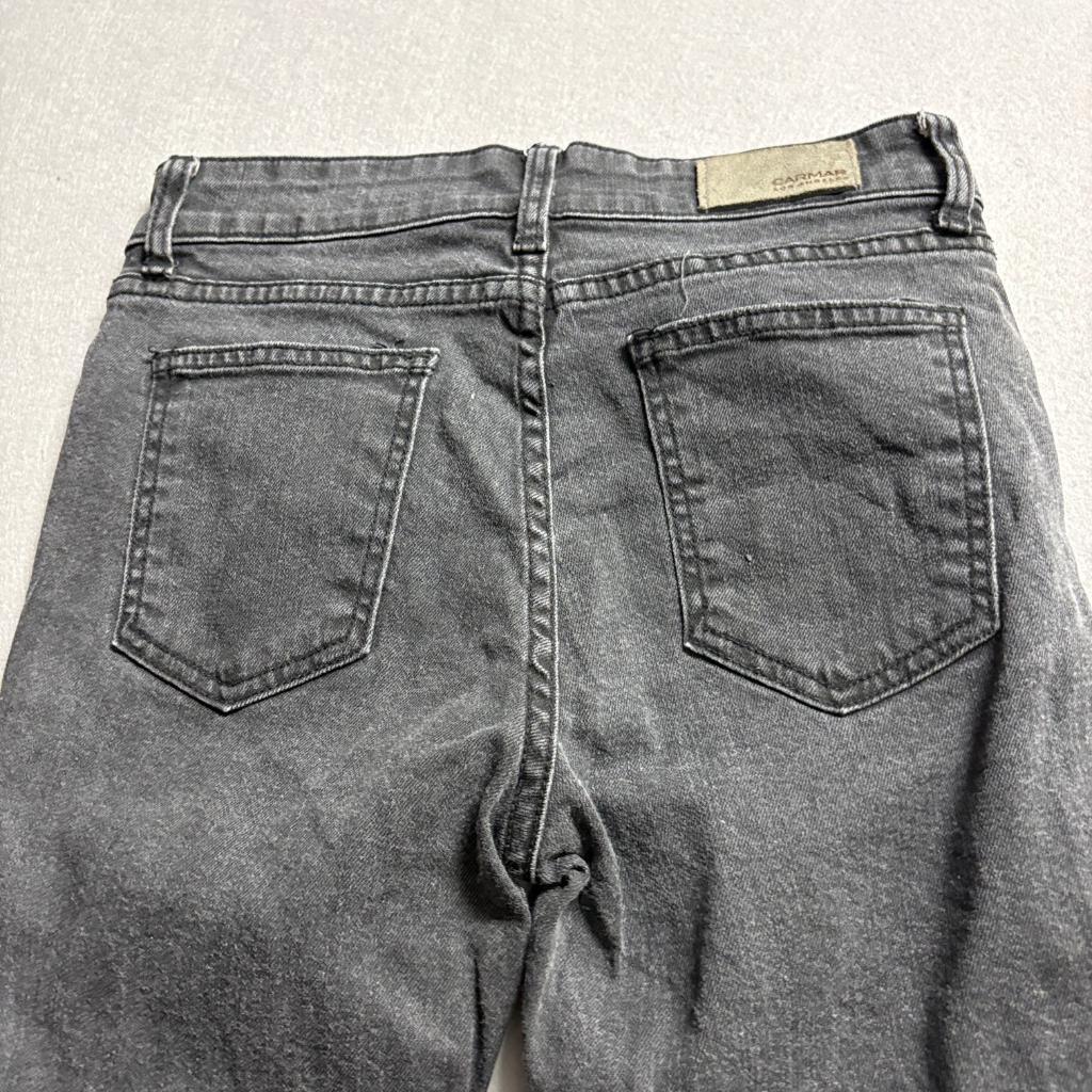 Carmar Denim Skinny Jeans Womens 26 Gray Tencel Blend Stretch Made in LA