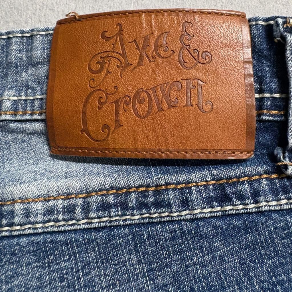 Axe & Crown Classic Straight Jeans Womens 30x30 Medium Wash Stretch Denim
