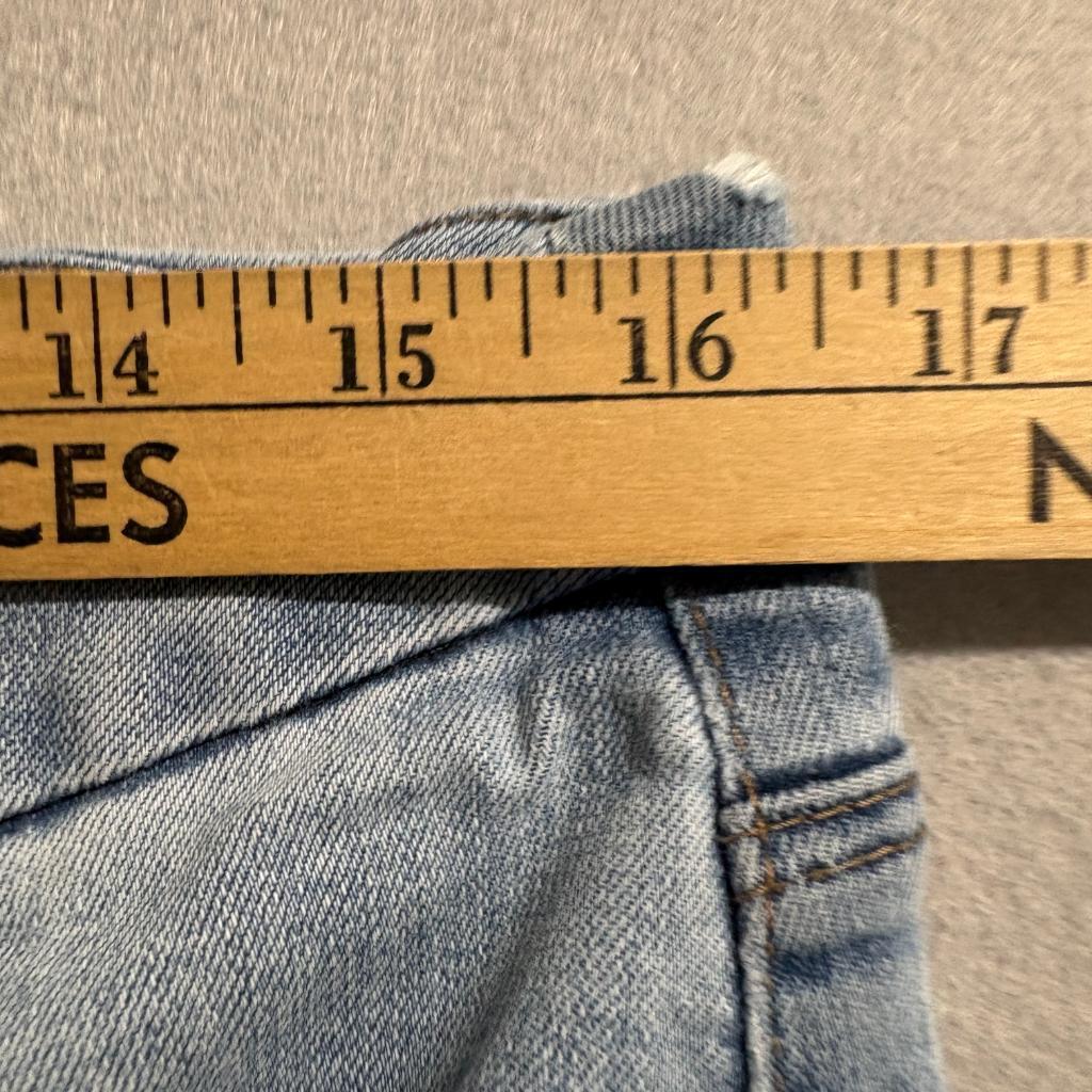 Chicos So Slimming Girlfriend Slim Leg Crop Jeans Womens Blue Denim Side Stripe