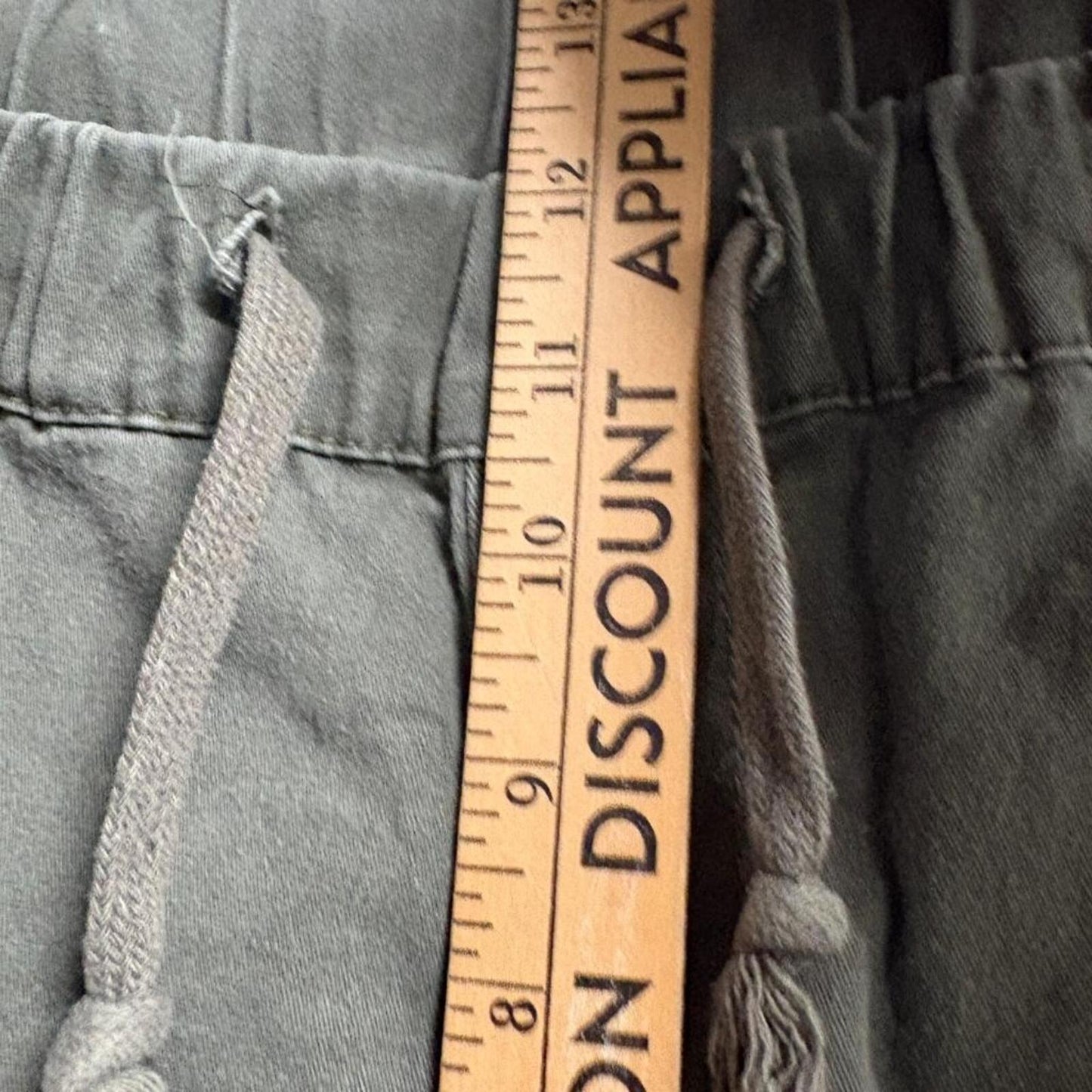Victorious Mens Cargo Jogger Pants XL Green Cotton Blend Elastic Waist
