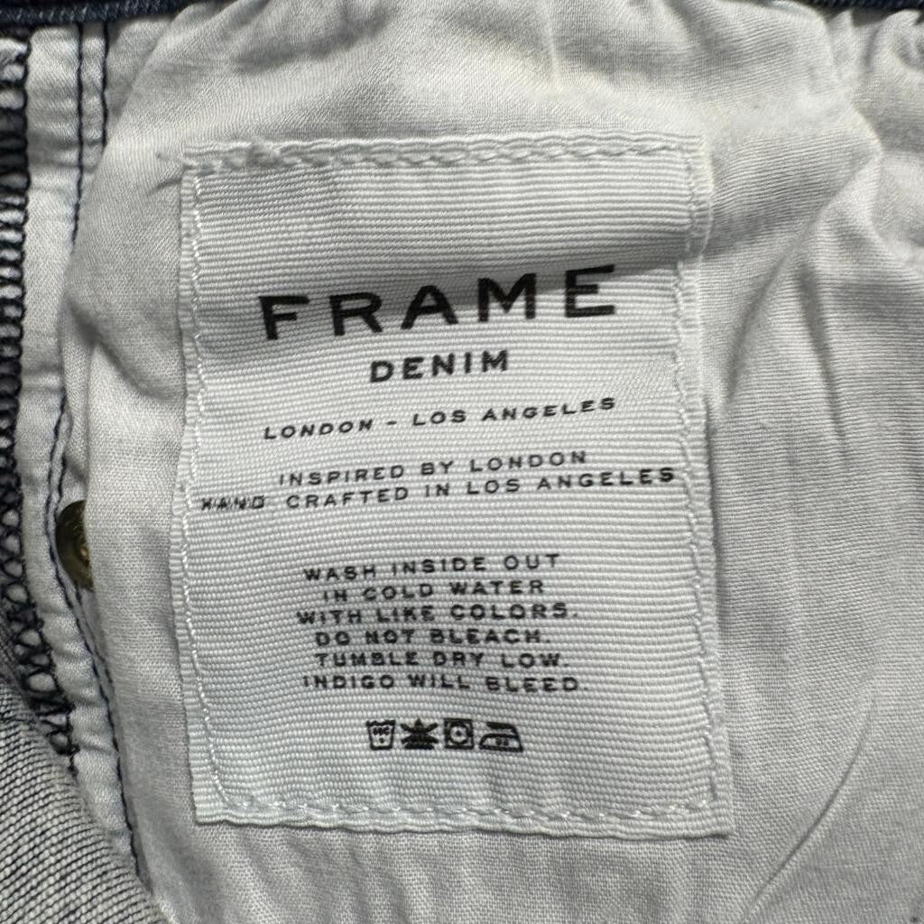 Frame Denim Le Skinny de Jeanne Jeans Womens 25 Blue Olympic Dark Wash Stretch