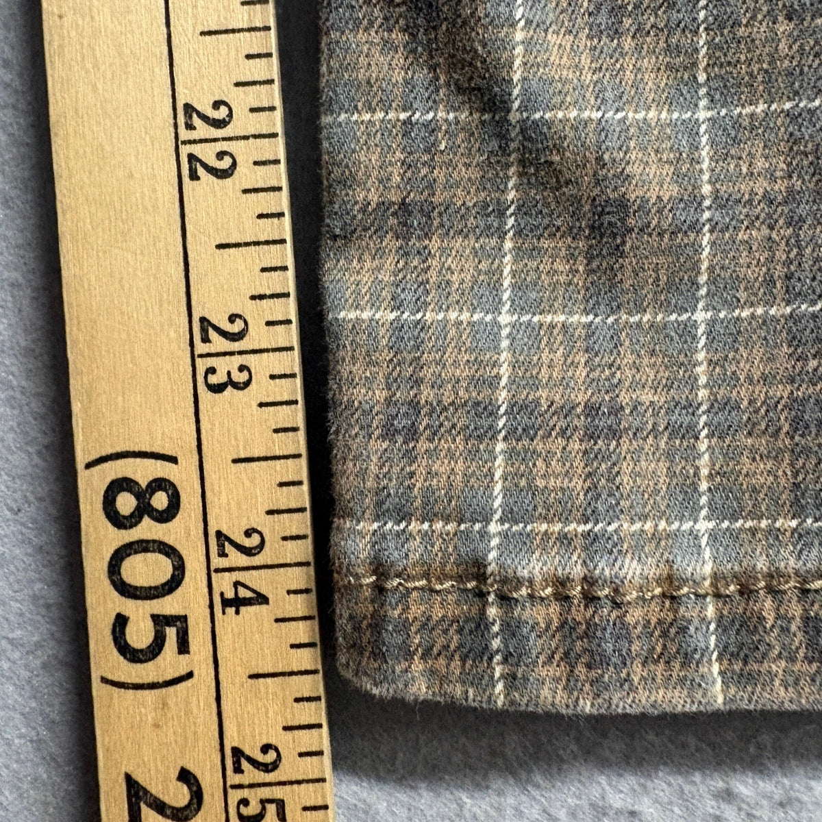 Cleo and Wolf Plaid Jeans Womens 33 Brown Ultra High Rise Kick Flare Stretch