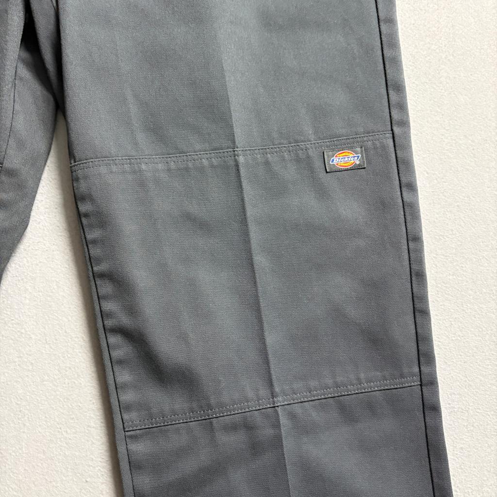 Vintage Dickies 85283 Double Knee Work Pants Mens 42x32 Gray Made in USA