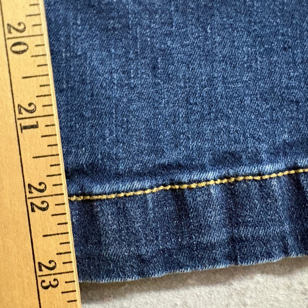 Curve Appeal Jeans Womens 8/29 Blue Denim Wide Leg Stretch Crop High Rise