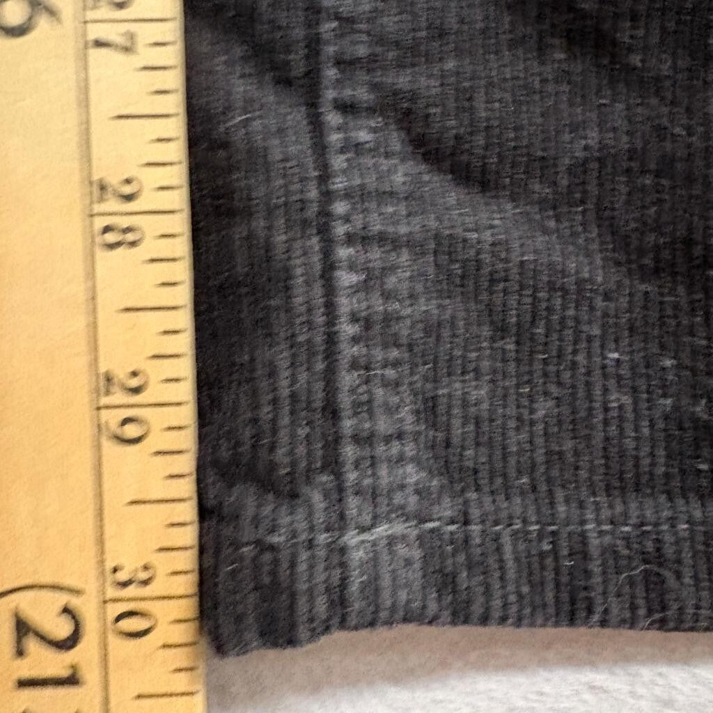 H&M Divided Corduroy Pants Womens Size 2 Black Wide Leg High Rise Cotton