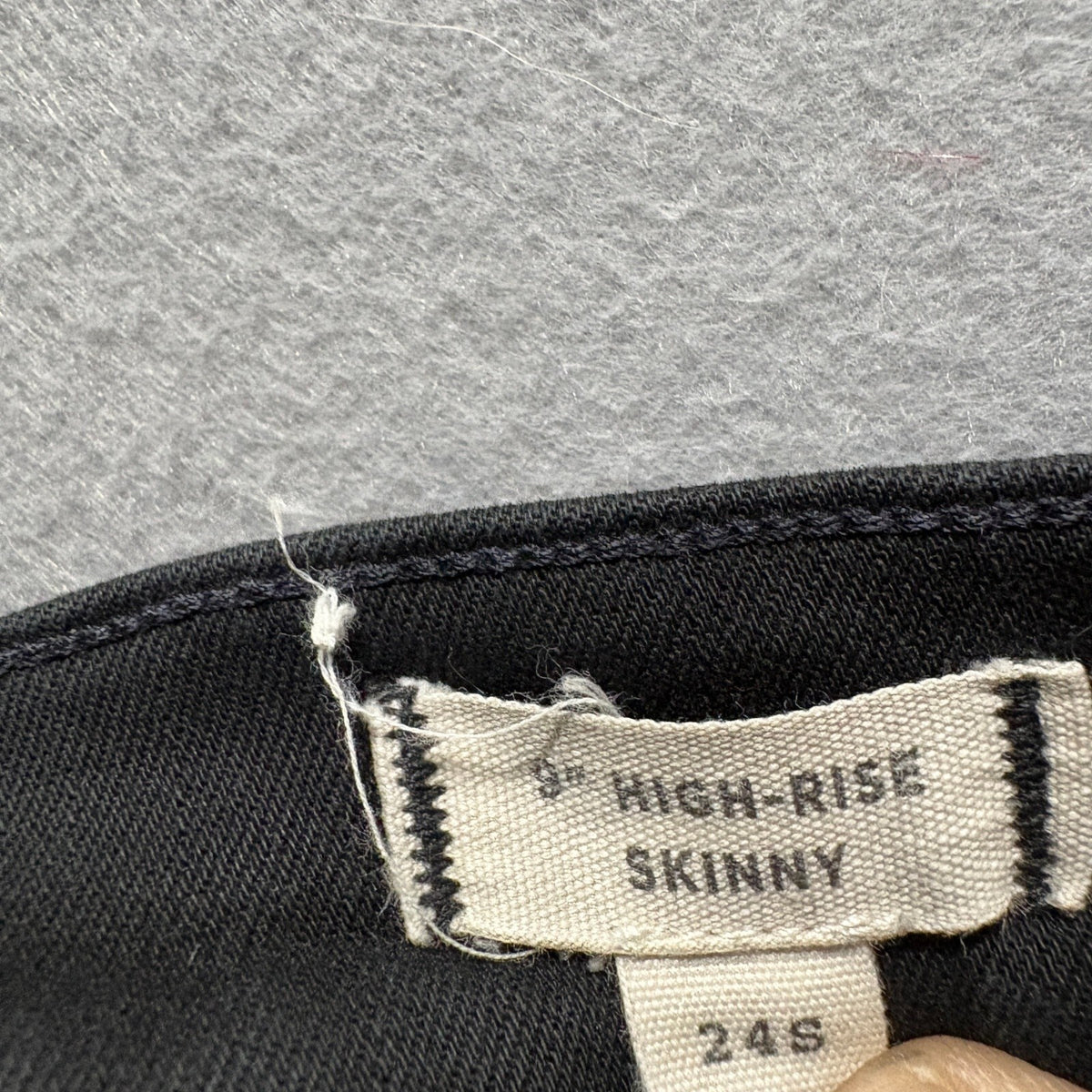 Madewell 9 Inch High Rise Skinny Jeans Womens 24S Black Denim Stretch