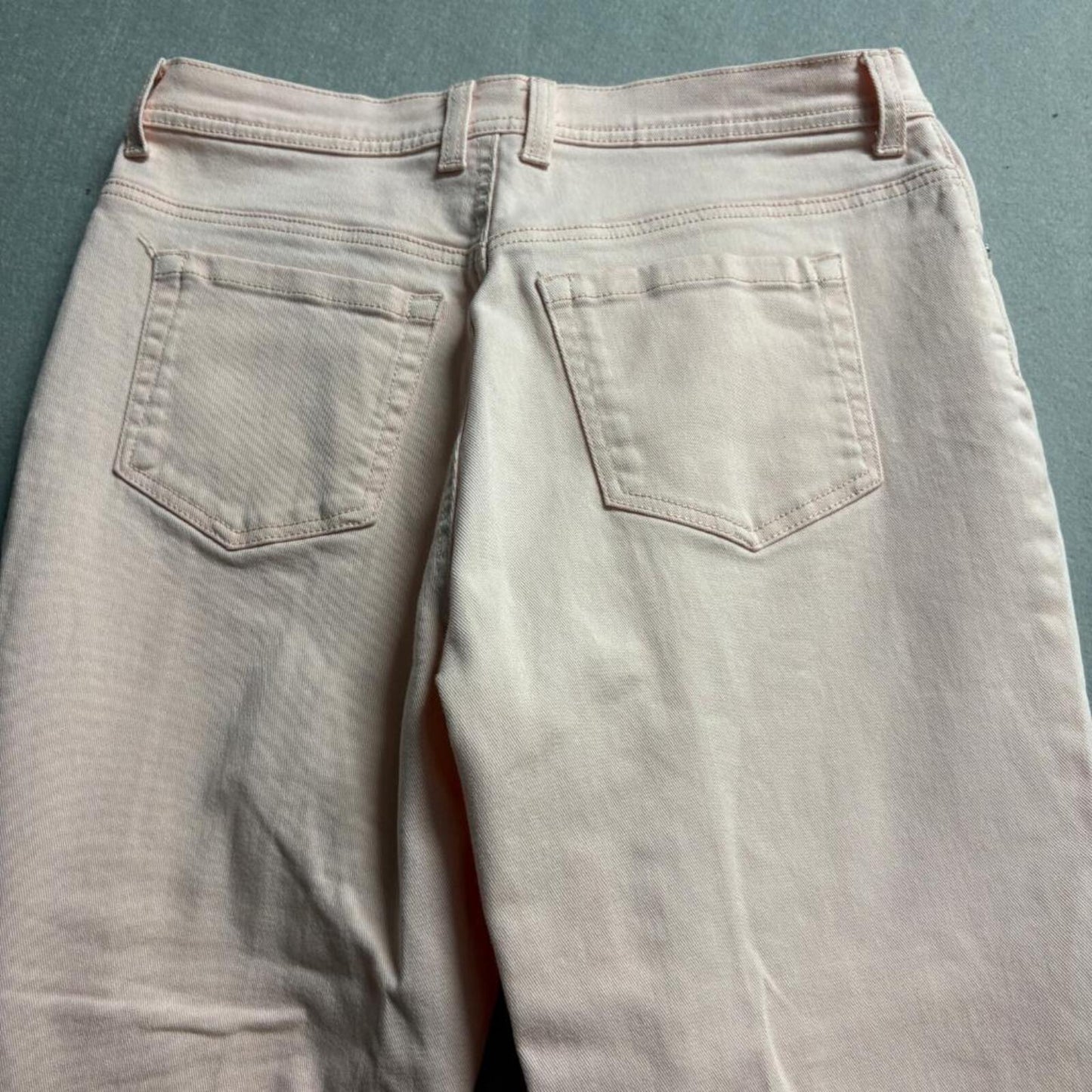Style & Co Denim Tummy Control Tapered Leg Jeans Womens Size 8 Pink Stretch