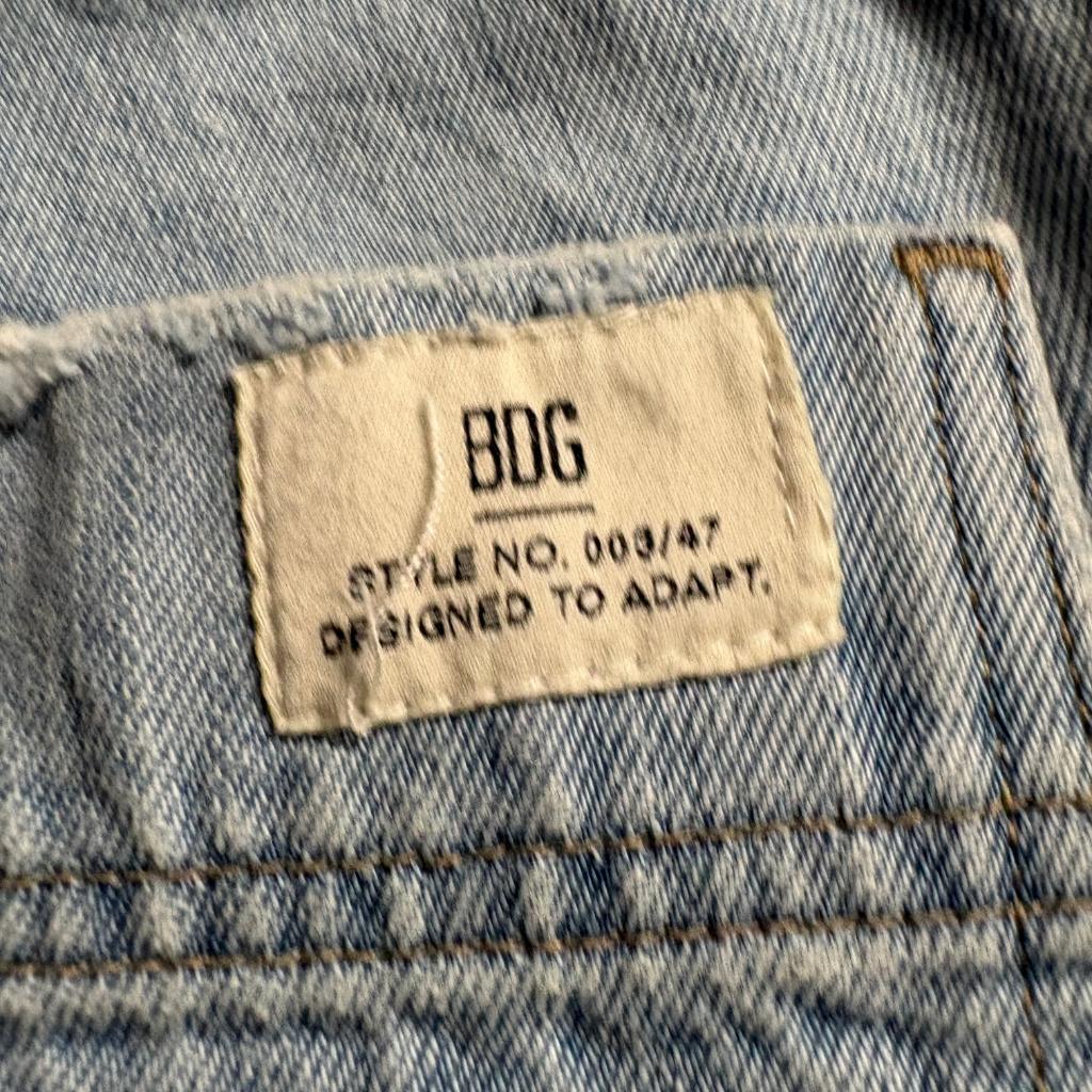 BDG Urban Outfitters Skate Cargo Jeans Womens W24 L32 Light Wash Elastic Waist