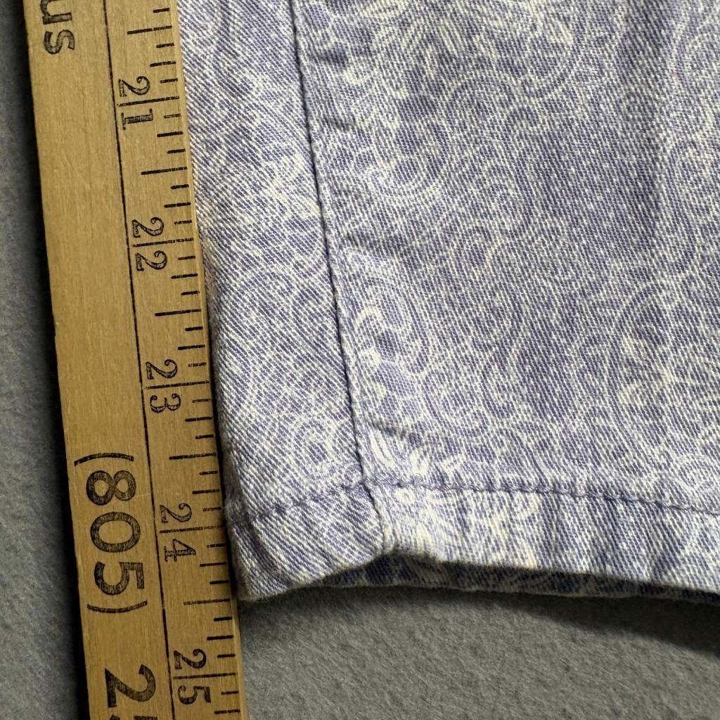 Nine West Vintage America Skinny Jeans Womens 16 Purple Paisley Matchstick Crop