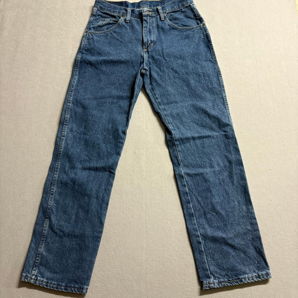 Wrangler Five Star Regular Fit Jeans Mens 30x30 Blue Denim Straight Leg New
