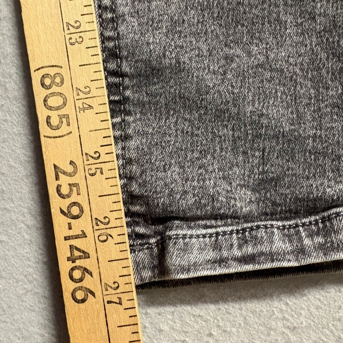 Chic Connect Girls Gray Acid Wash Cargo Jeans Size 5 Stretch Denim Utility Pants