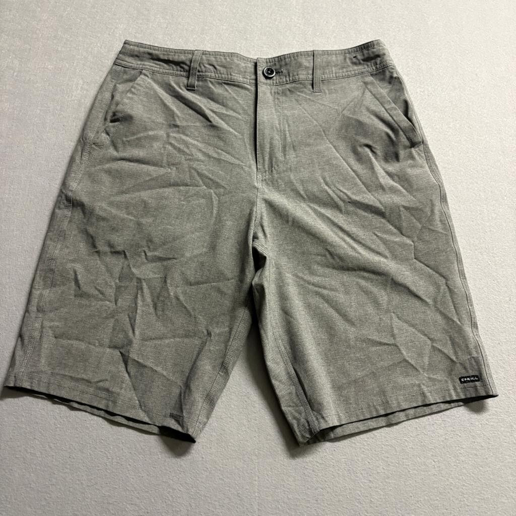 ONeill Hybrid Shorts Mens 32 Gray Boardshorts Walkshorts Stretch Swim Trunks